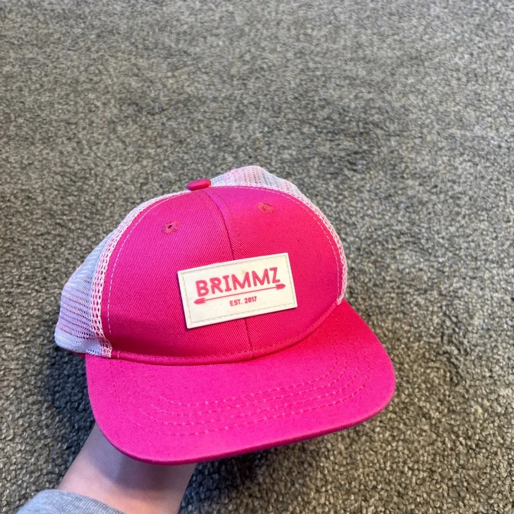Brimmz hat toddler boy hot pink cap snapback streetwear logo skater biker grunge